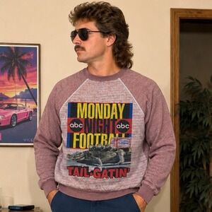 Tultex Vintage 1996 Budwesier ABC Football Sports "Tail-Gatin" Monday Night L